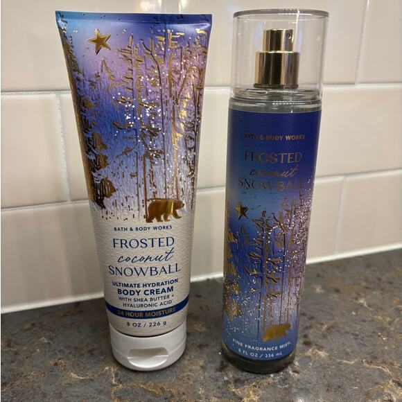 Bath & Body Works Frosted Coconut Snowball Set Lotion Spray - Picture 1 of 4